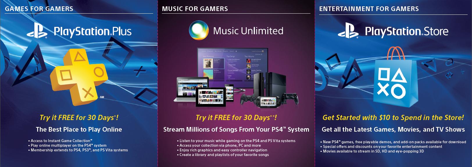 Sony bündelt PS4s mit $10 Store-Guthaben und 30 Tagen PS Plus