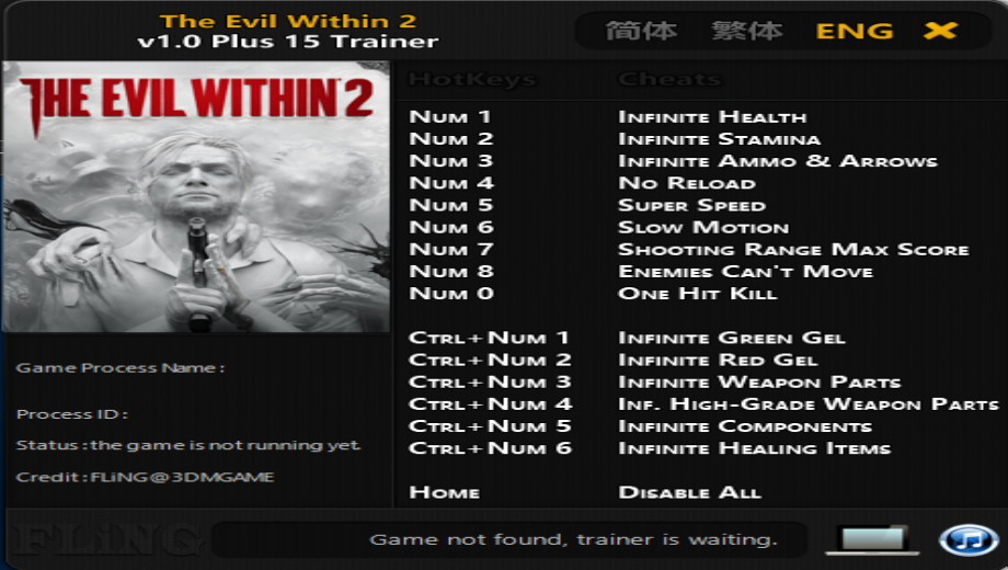 The Evil Within 2 : Entraîneur (+15) [1.0] {FLiNG}