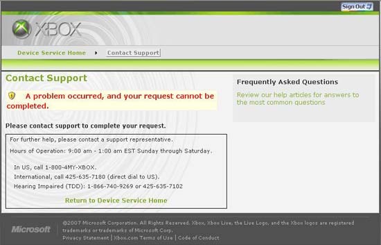 Xbox 360 Reparatur-Website gestartet