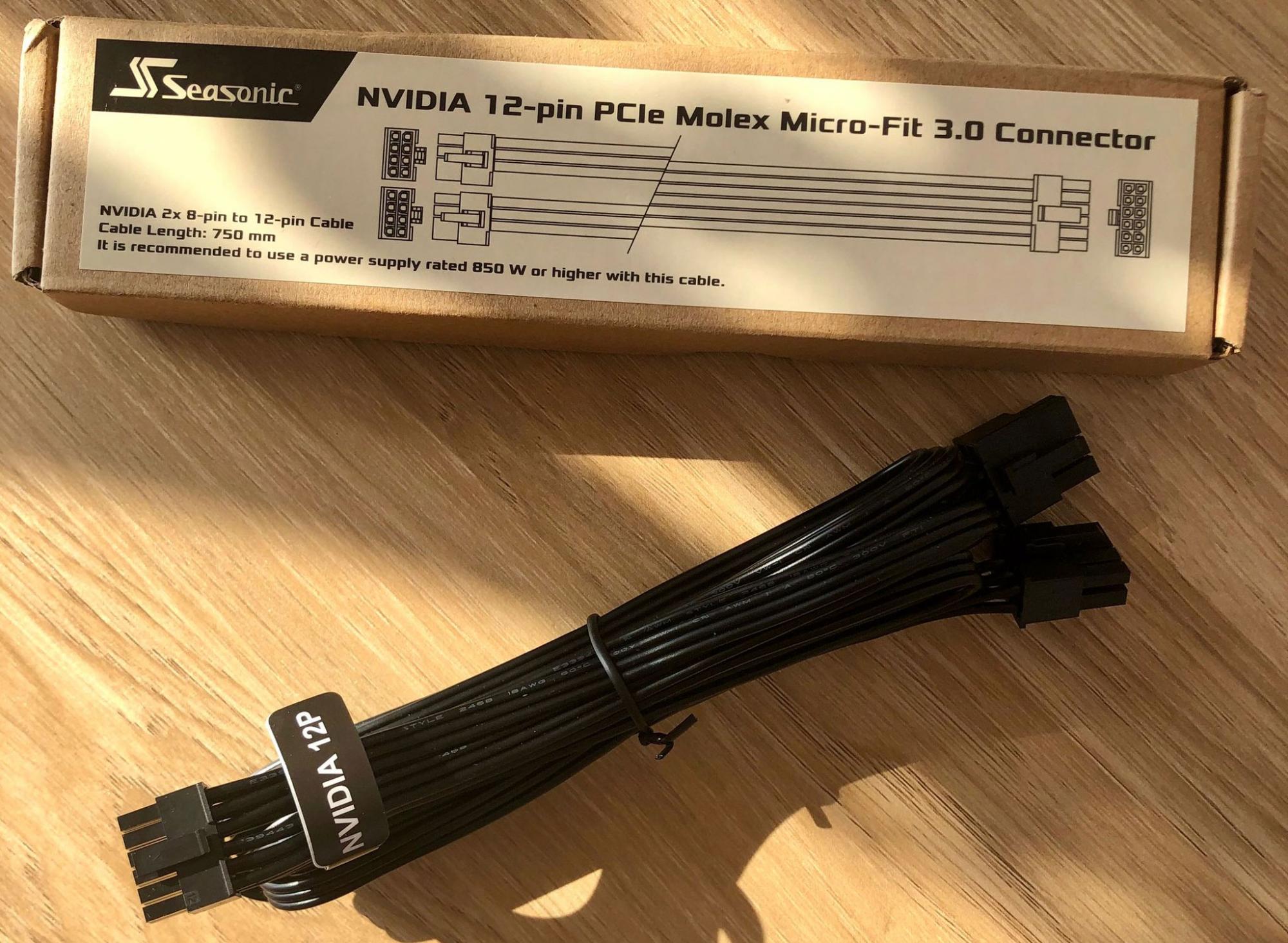 Seasonic confirms Nvidia’s Ampere GPU 12pin power cables