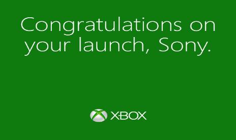 Microsoft Congratulates Sony For Successful PlayStation 4 Launch