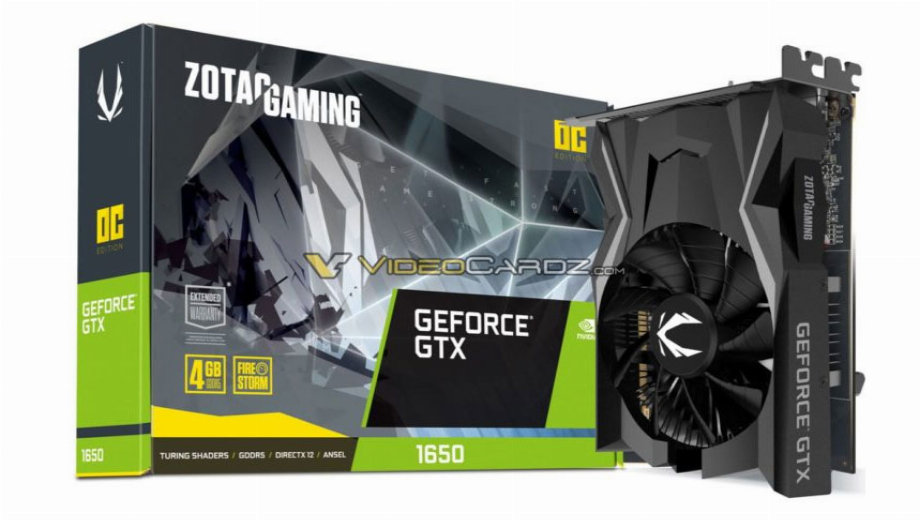 GTX 1650 may not need a power cable
