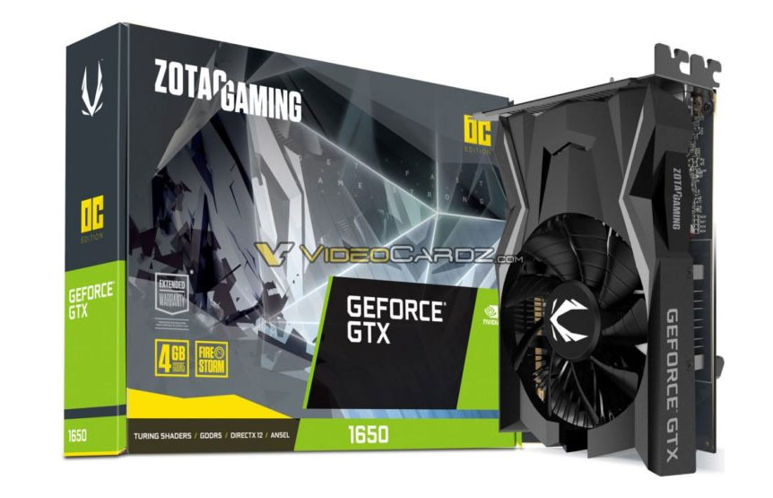 GTX 1650 puede no necesitar cable de alimentación