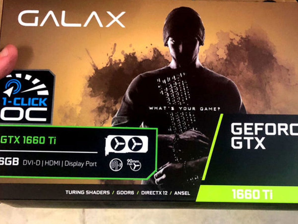 Nvidia 1660 Ti Produktverpackung durchgesickert