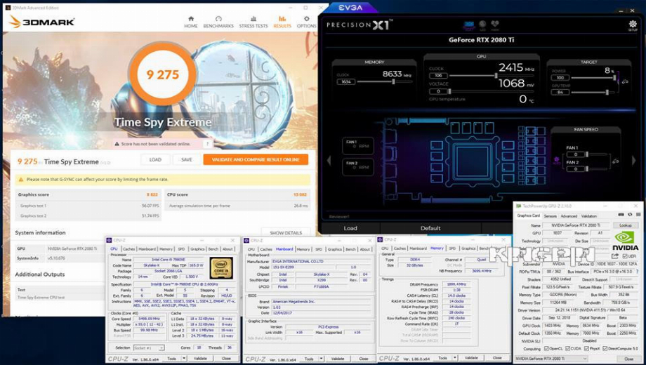 La RTX 2080 Ti bate todos los récords de 3Dmark con overclocking LN2