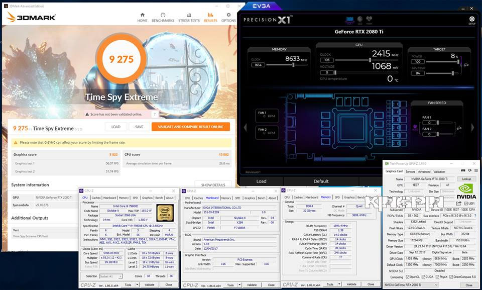 RTX 2080 Ti breaks all 3Dmark records when LN2 overclocked