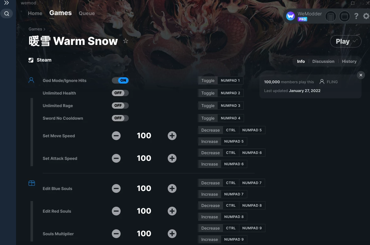 Warm Snow Trainer +12 [WeMod/FLiNG]