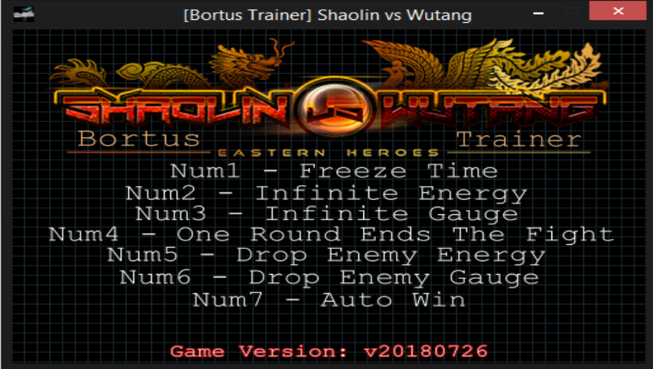 Shaolin vs Wutang v20180726 (+7 Trainer) [Bortus Trainer]