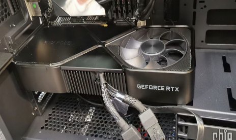 Look how big an RTX 3090 is in a case