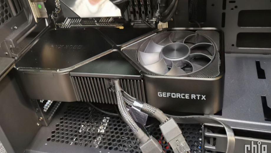 Look how big an RTX 3090 is in a case