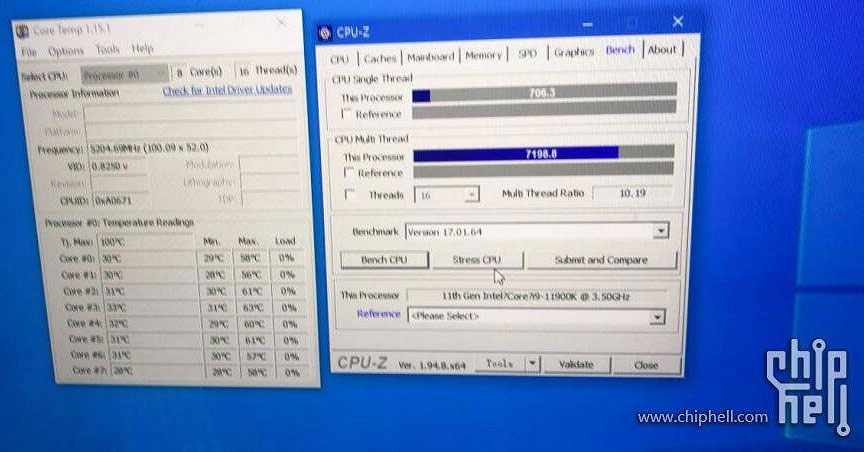 Intel Rocket Lake 11900K hits 5.2GHz in leaked overclock test