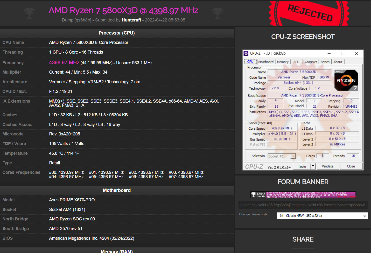 AMD Ryzen 5800X3D mantiene el rendimiento incluso a 1V