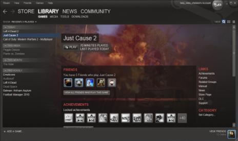 La actualización de la interfaz de usuario del cliente de Steam se lanzará el lunes