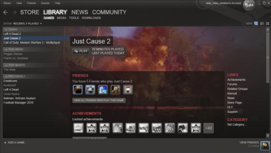 La actualización de la interfaz de usuario del cliente de Steam se lanzará el lunes
