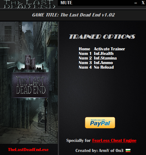 The Last Dead End v1.02 +4 Entrenador