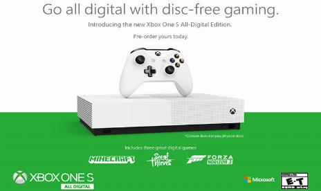 Xbox One S All Digital ya es oficial