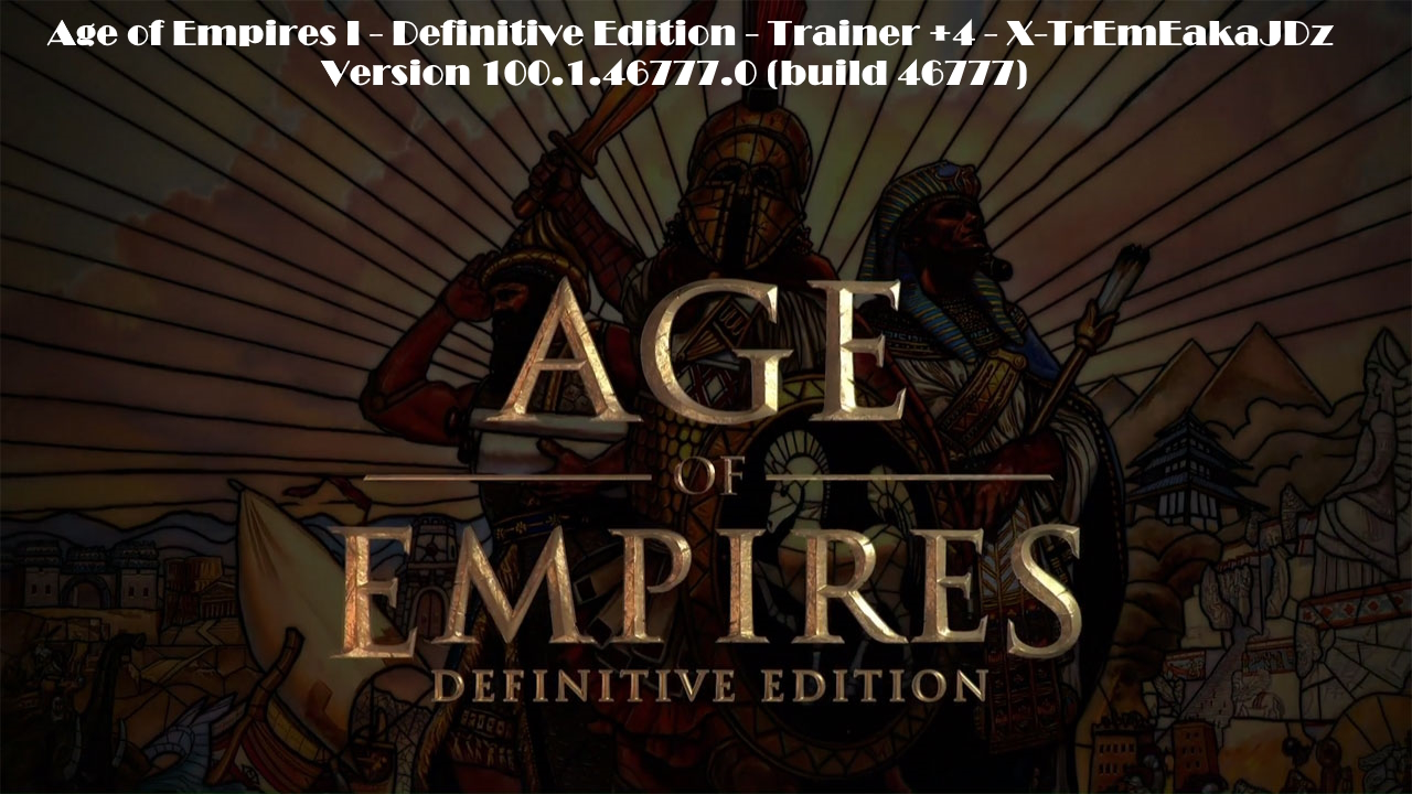 Age of Empires I – Definitive Edition (build 46777) +4 Trainer [X-TrEmEakaJDz]
