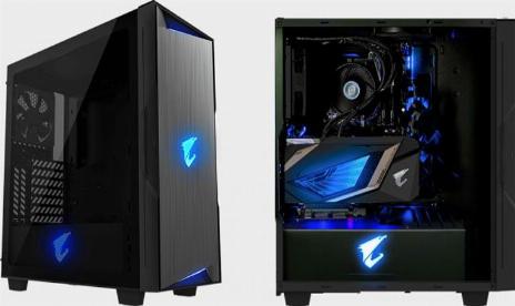 Gigabyte’s new Aorus comes with a vertical GPU mount