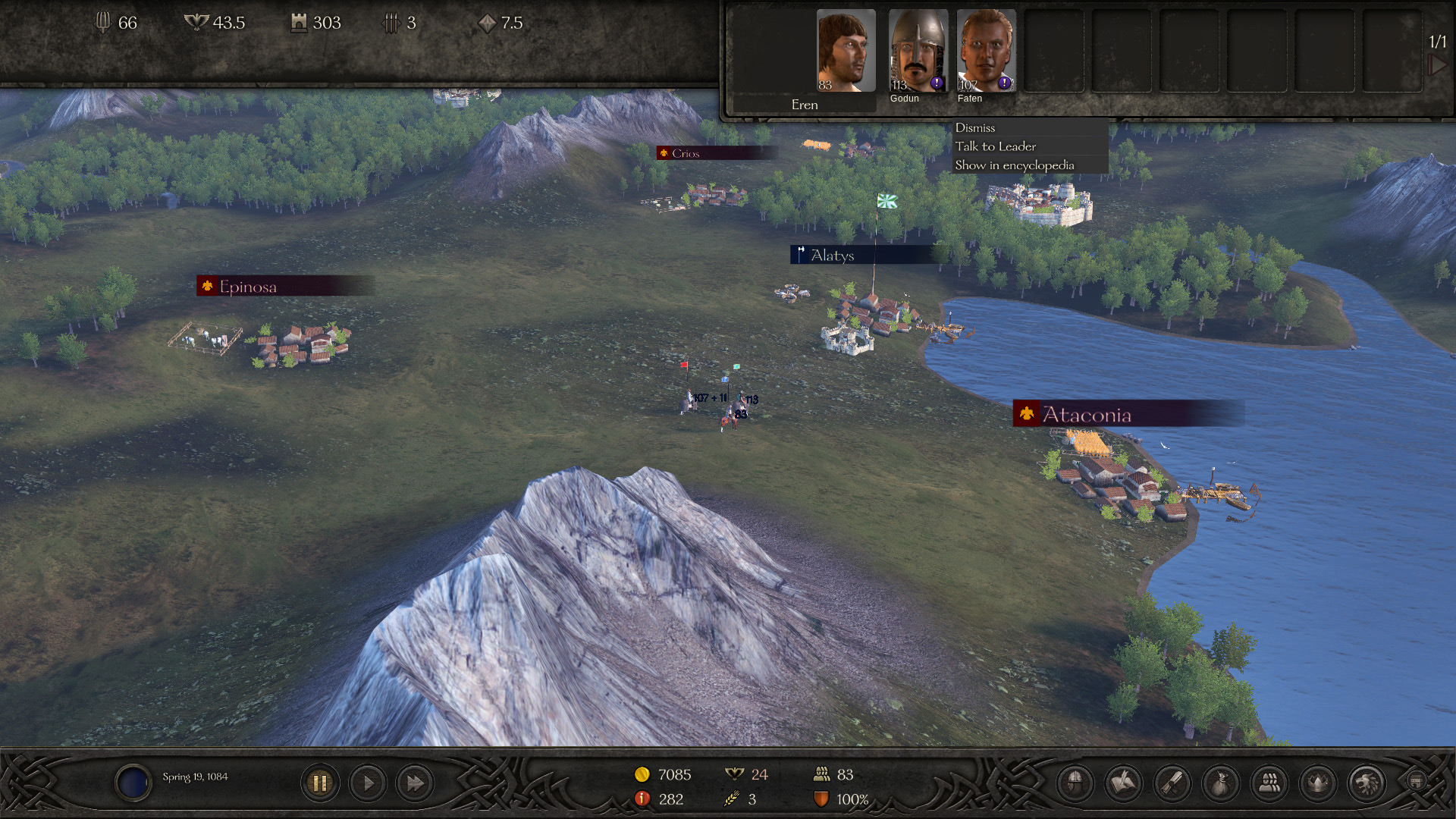 Taleworlds breaks down buying armies with influence in Bannerlord