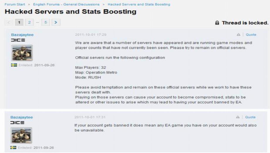 Joining A Modified Battlefield 3 Server Might Get You Banned From All EA Games