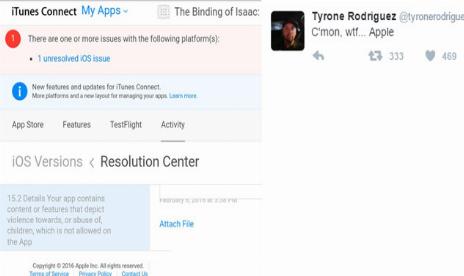 Binding of Isaac rejected on iOS App Store