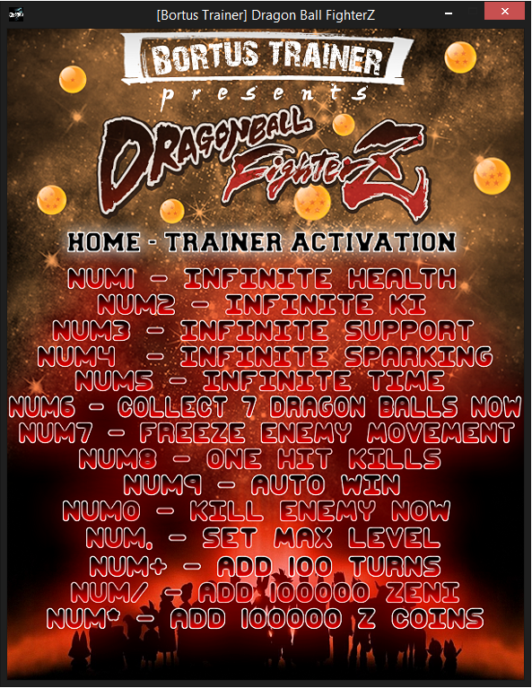 Dragon Ball FighterZ (+14 Trainer) [Bortus Trainer]