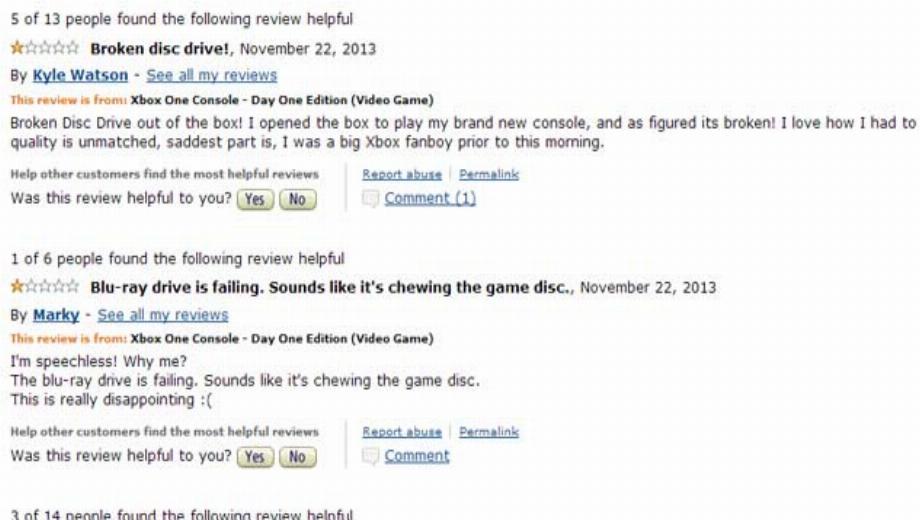 Bad Xbox One reviews aren’t verified buyers