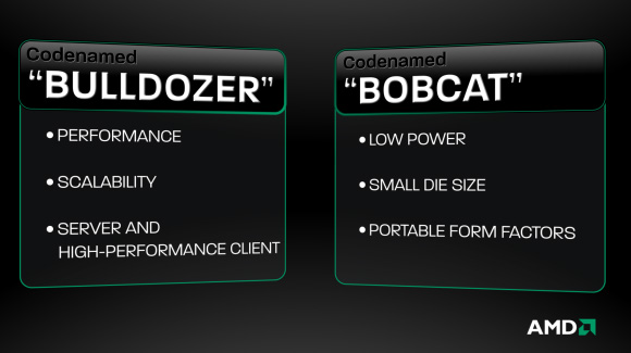 Premiers détails sur les nouvelles puces Bulldozer et Bobcat d'AMD