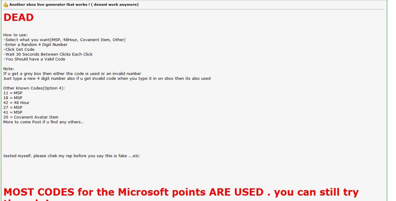 Wide Spread Hack genera Microsoft Points gratis