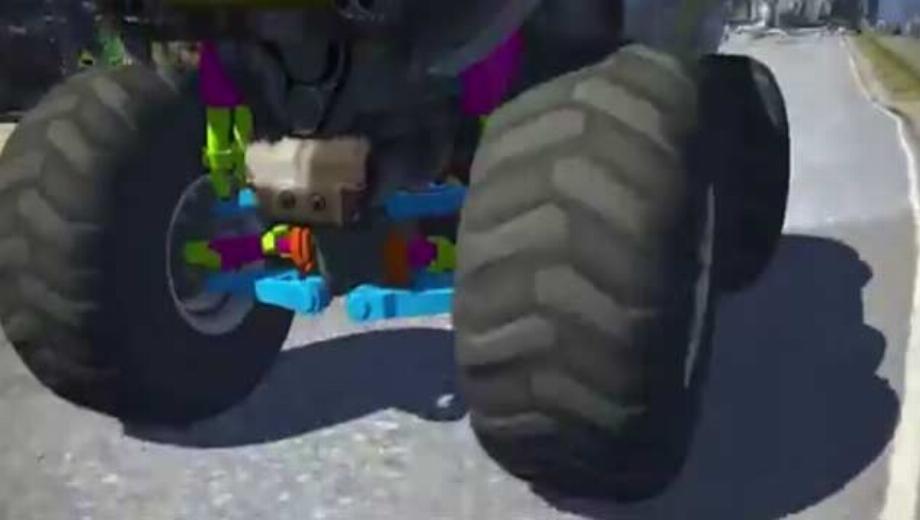 Suspension showcased in Carmageddon: Reincarnation