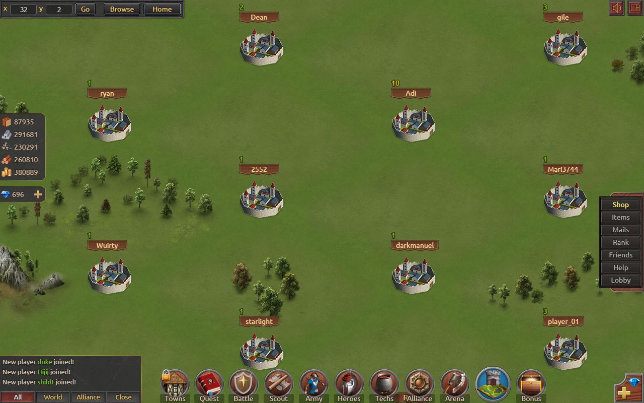 Castles and Kingdoms: Age of War Kostenloses Volles Spiel