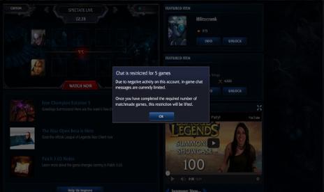 League of Legends chat bans actually improve win rates