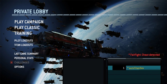 Banned in Titanfall? Have fun playing with cheaters