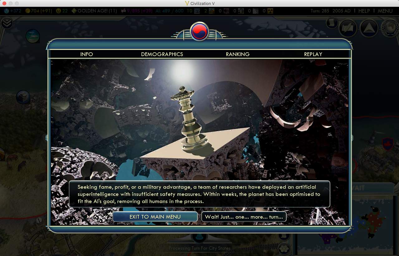 Cambridge University Releases Super Intelligence Mod For Civ 5