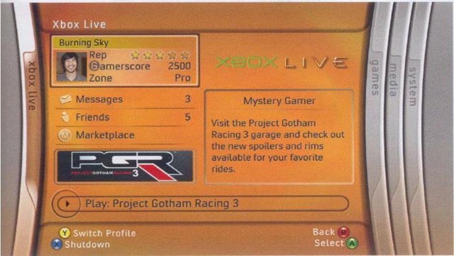 XBox 360 In-Game- und Menü-Bilder