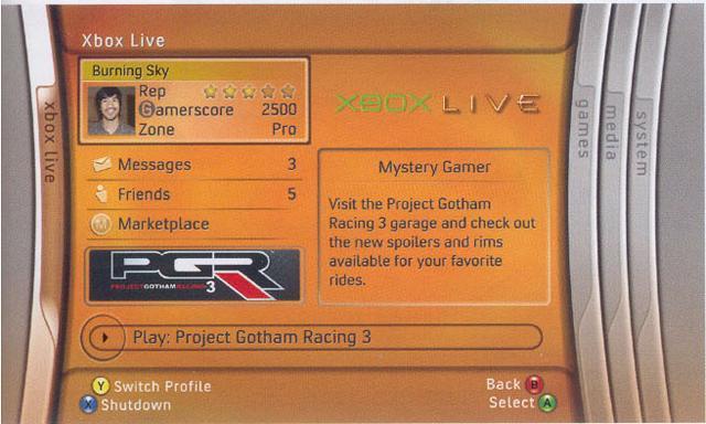 XBox 360 In-Game and Menu Images