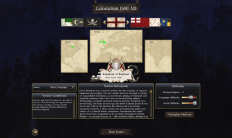 Startpos for Colonialism 1600AD patch