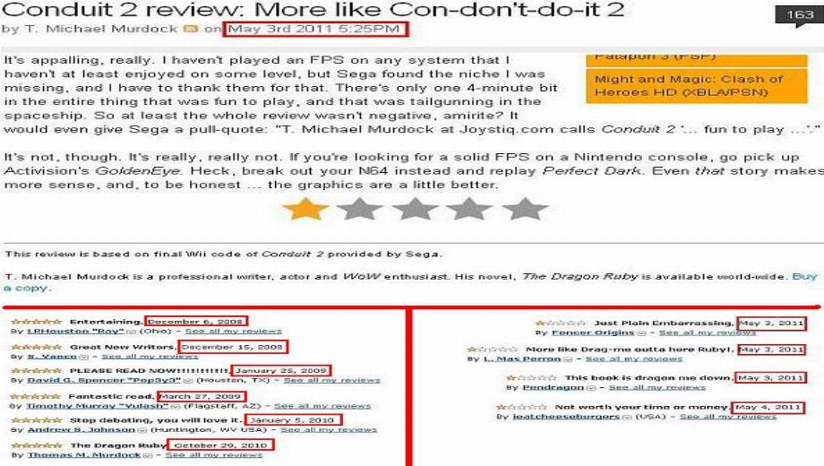 Conduit 2 Developer Accused Of Thrashing Reviewer’s Book