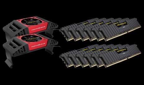 Corsair new Vengeance 12 DIMM kits come with fan coolers