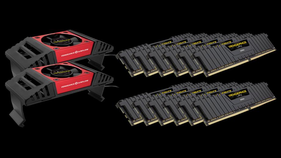 Corsair new Vengeance 12 DIMM kits come with fan coolers