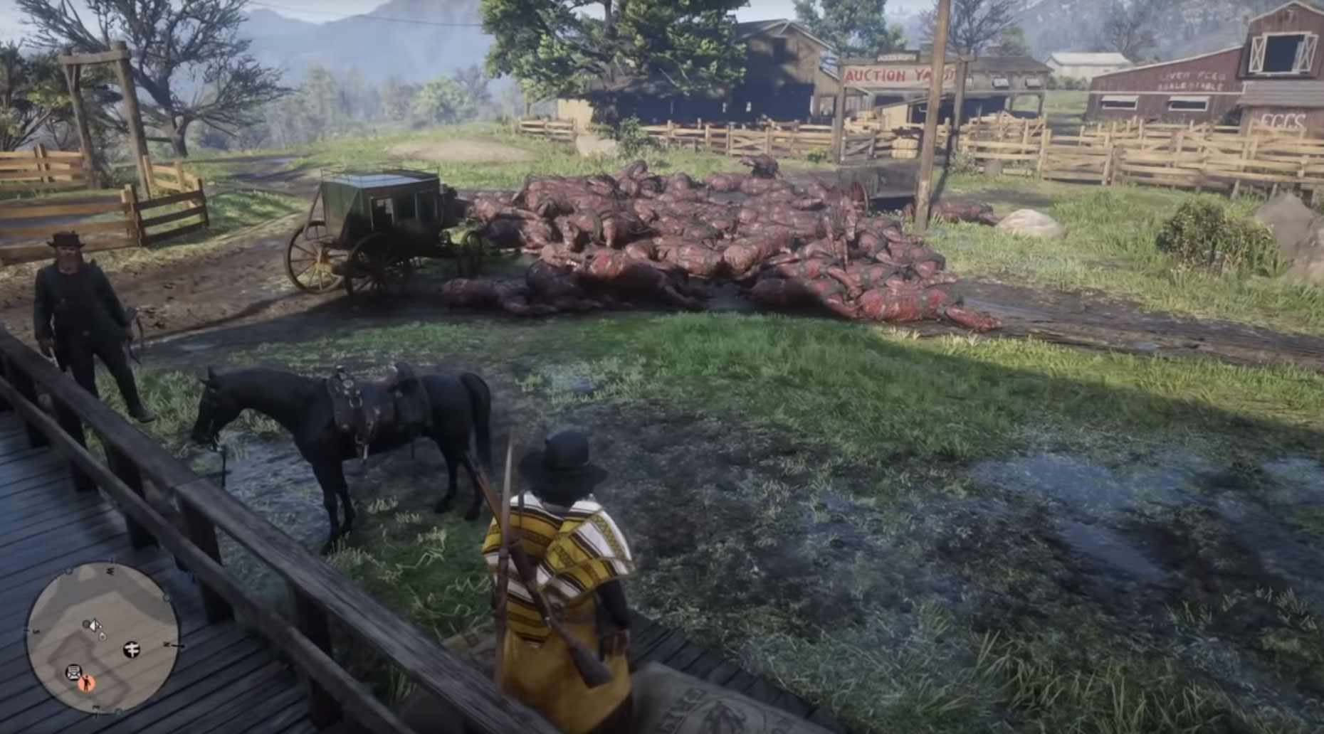 Red Dead Online bugs lead to mass horse graves