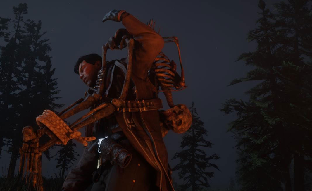 Two headed skeletons are terrorizing Red Dead Online