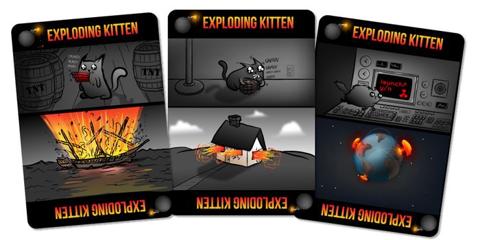 El juego de cartas Exploding Kittens es el más financiado de la historia en Kickstarter