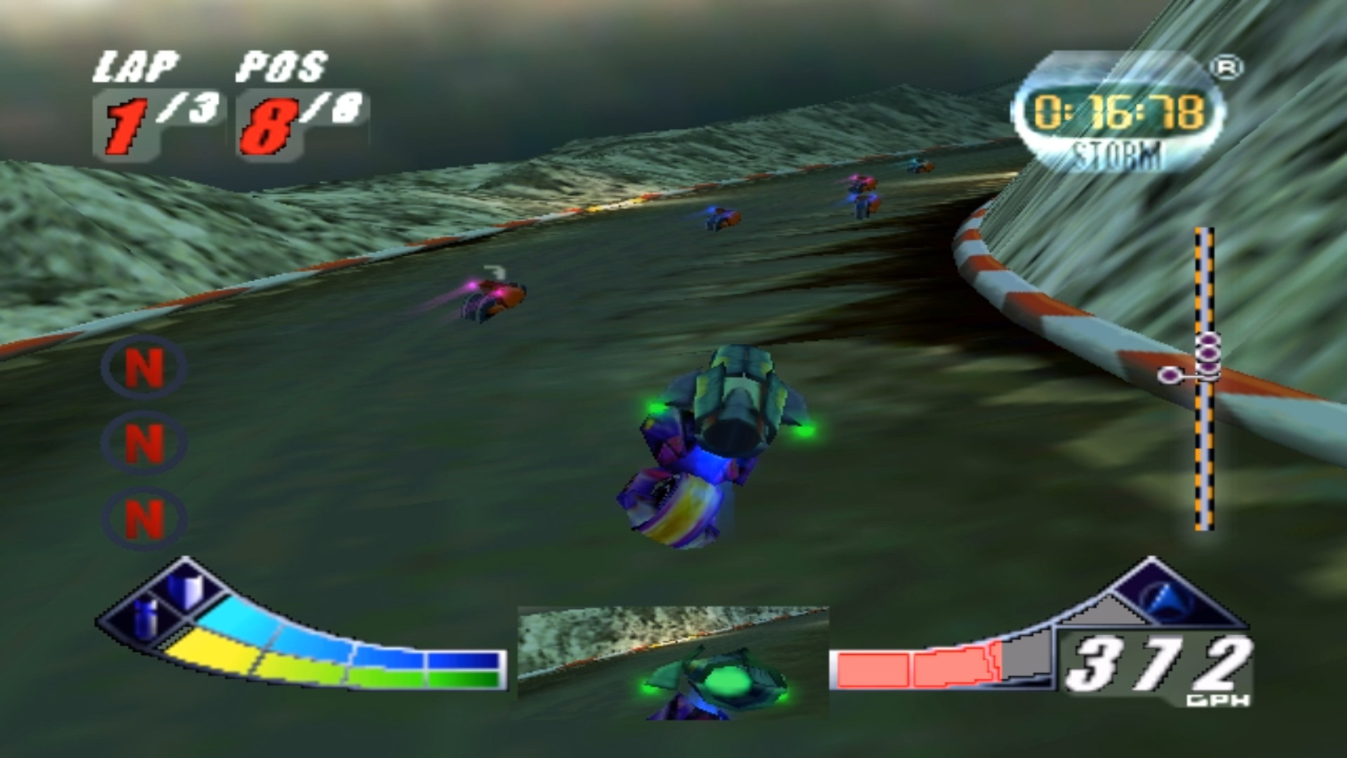 Extreme G2 – Various Cheats Names