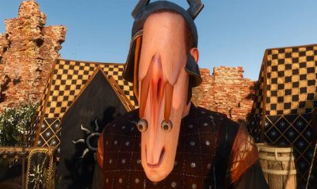 Looking away melts faces in Witcher 3: Wild Hunt