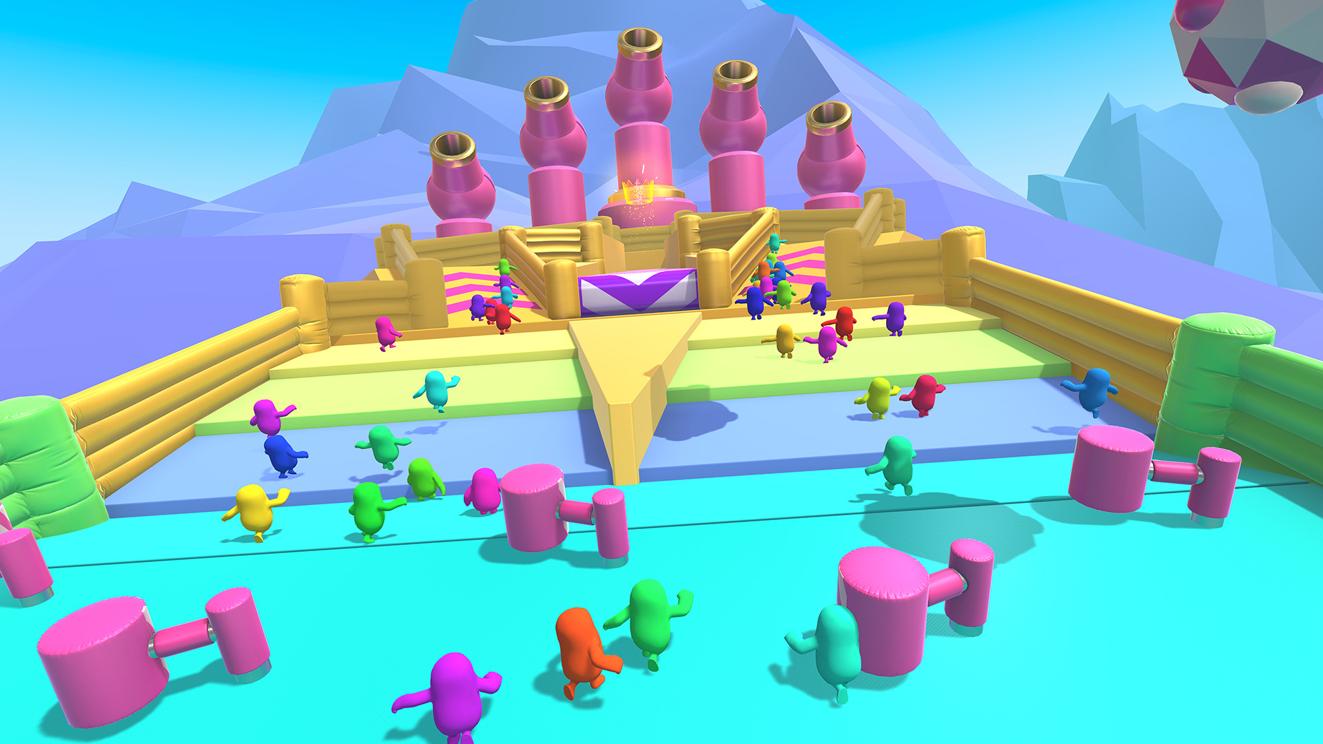 Fall Guys’s crazy obstacle course supports 60 gamers