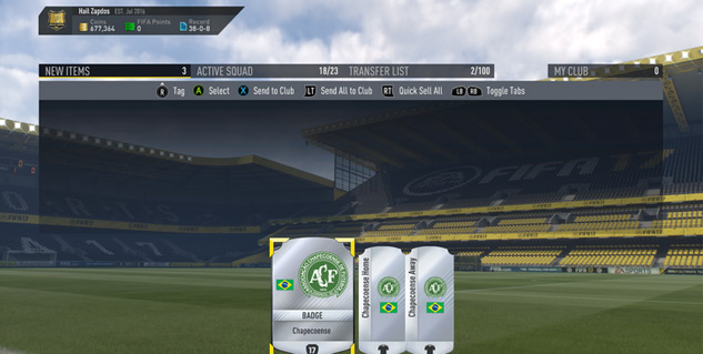 FIFA 17 players can now honour deceased soccer team