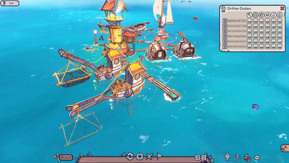 Cell shaded, city-builder, Flotsam, is a modern Waterworld