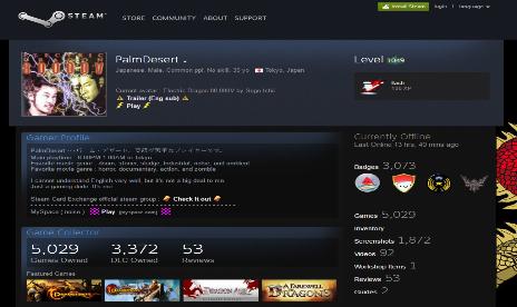 Un jugador de Steam alcanza el nivel 1000 y posee la mayoría de los juegos de Steam