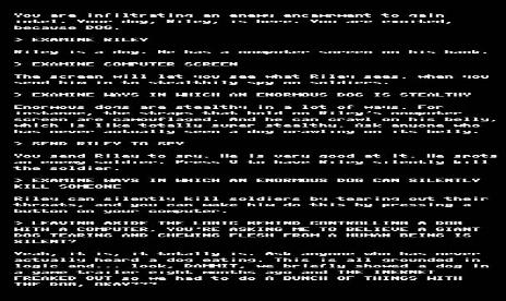 Would you prefer CoD: Ghosts as a text adventure?